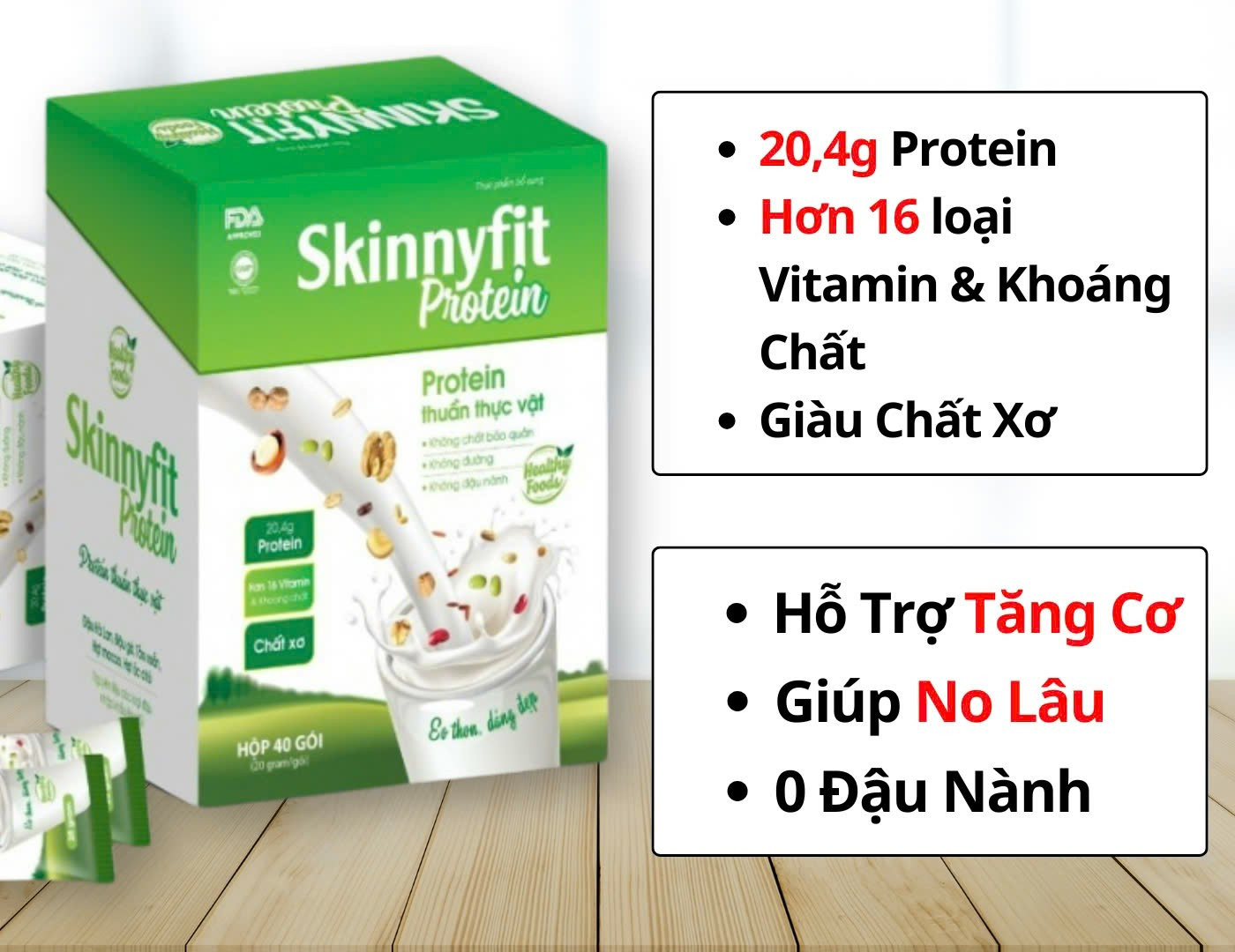 Giới thiệu sản phẩm SkinnyFit Protein - Protein thuần thực vật