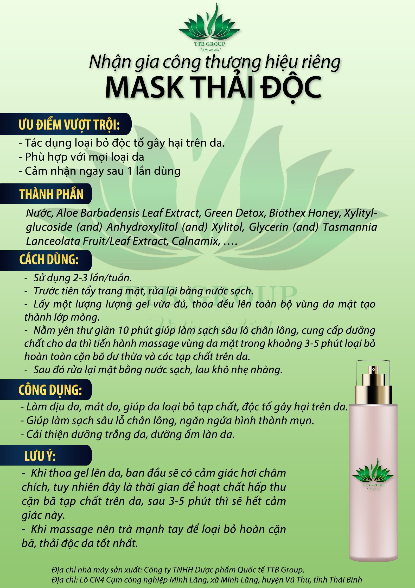 MASK THẢI ĐỘC
